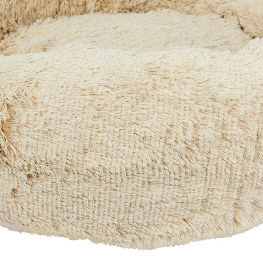 Pets at Home Calming Donut Dog Bed Oatmeal Large