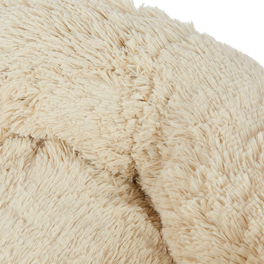 Pets at Home Calming Donut Dog Bed Oatmeal Large
