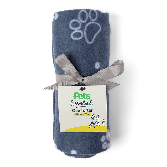 Pets Essentials Bone Dog Comforter Blanket Grey 100 x 72cm