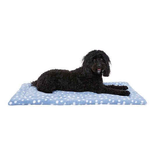 Pets at Home Dog Crate Mat Spotty Blue