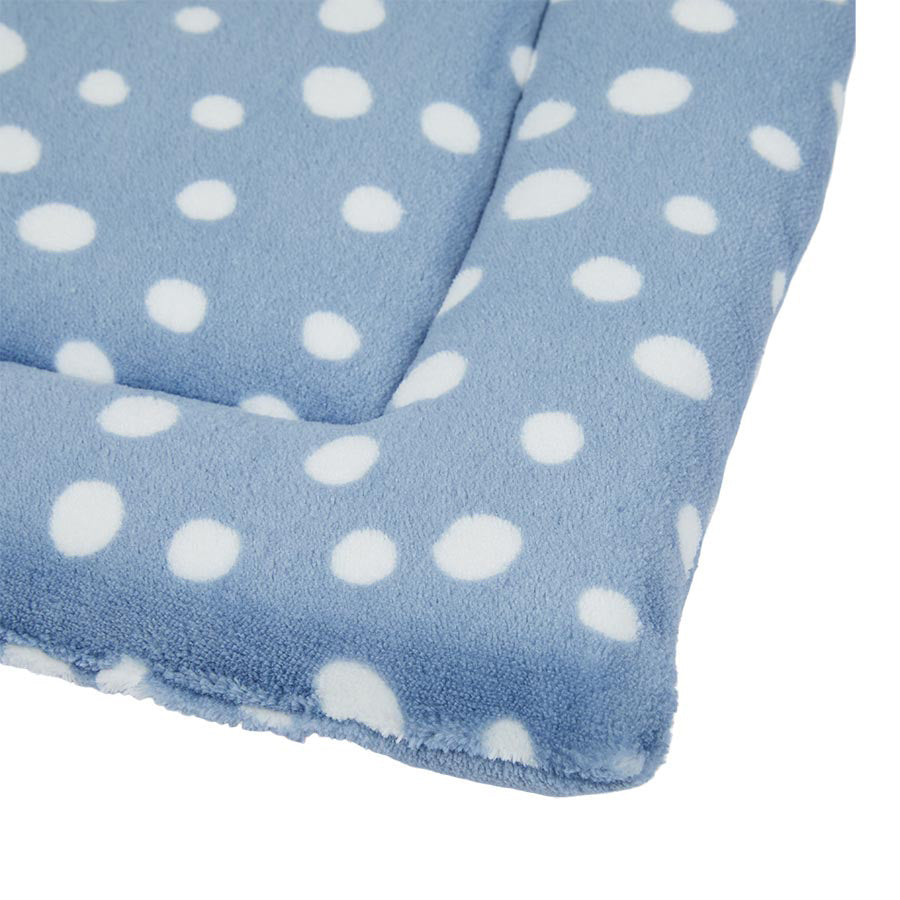 Pets at Home Dog Crate Mat Spotty Blue