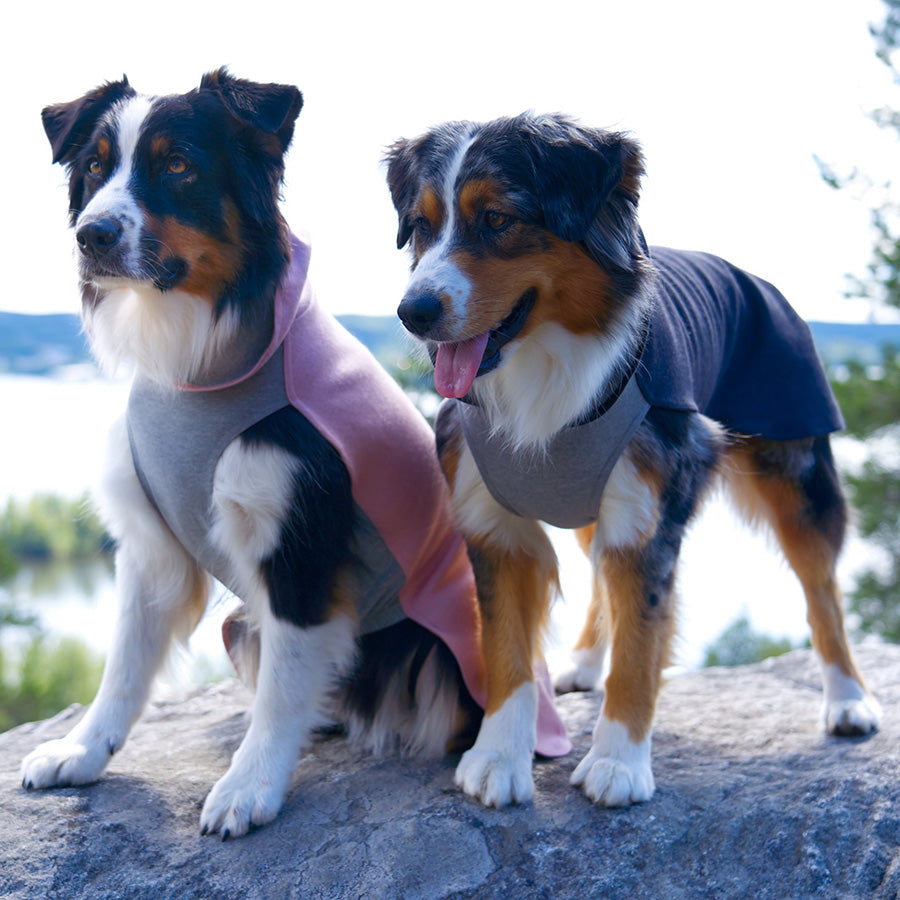 Paikka FIR Lined Wool Mix Winter Dog Shirt Grey Large