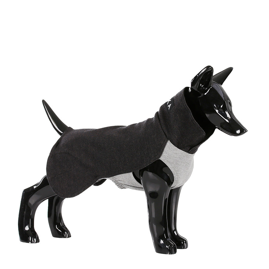 Paikka FIR Lined Wool Mix Winter Dog Shirt Grey Large