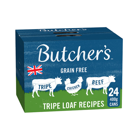 Butcher's Grain Free Adult Wet Dog Food Tripe 24x400g