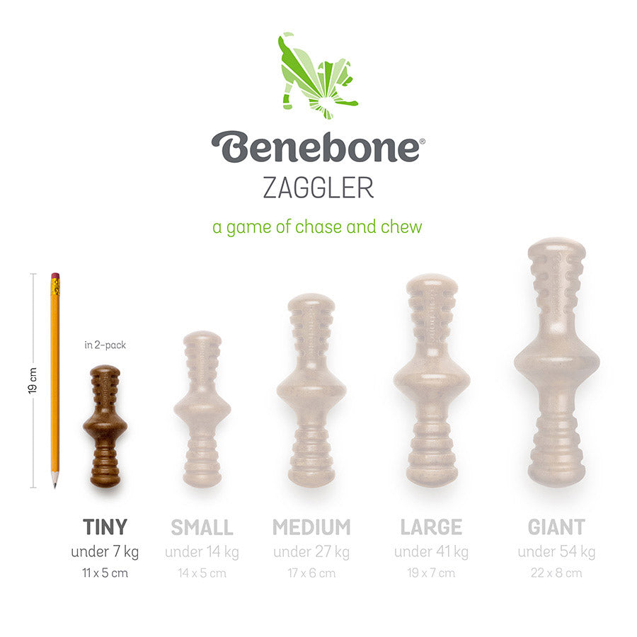 Benebone Puppy Chew Toy Bacon 2 Pack X Small