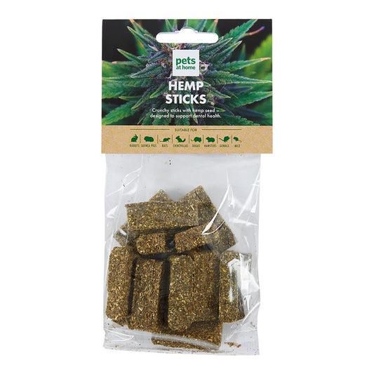 Pets at Home Small Animal Hemp Sticks Treats 75g