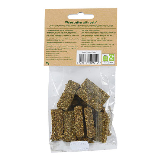 Pets at Home Small Animal Hemp Sticks Treats 75g