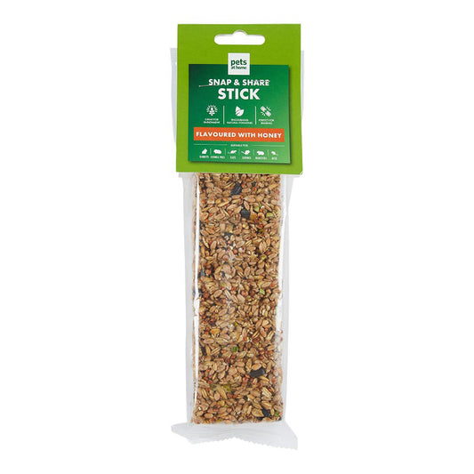 Pets at Home Small Animal Snap & Share Treat Stick with Honey 110g