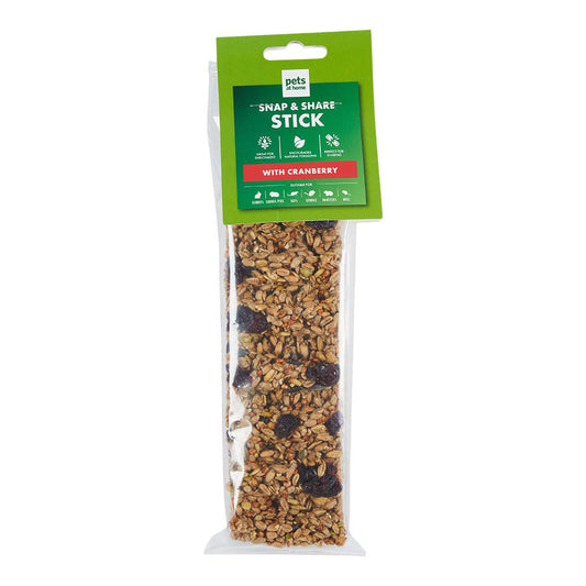 Pets at Home Small Animal Snap & Share Treat Stick with Cranberry 110g