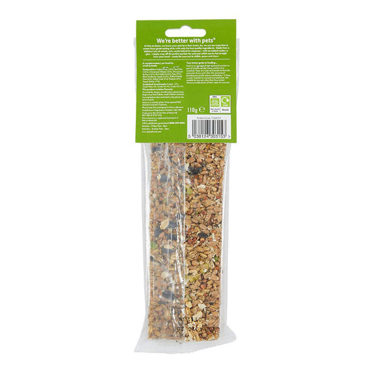 Pets at Home Small Animal Snap & Share Treat Stick with Oats & Nuts 110g