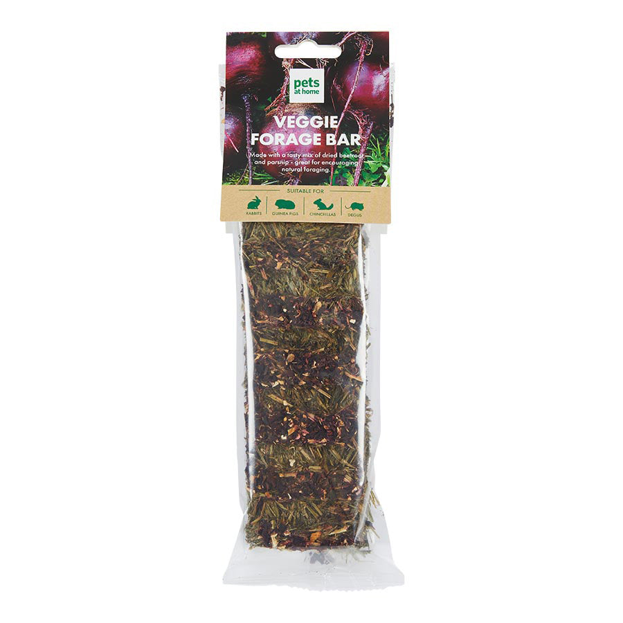 Pets at Home Small Animal Veggie Forage Treat Bar 45g