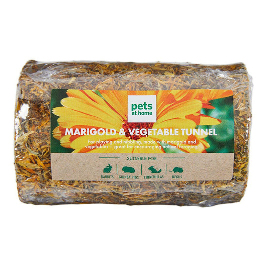 Pets at Home Small Animal Treat Marigold & Veg Tunnel 160g