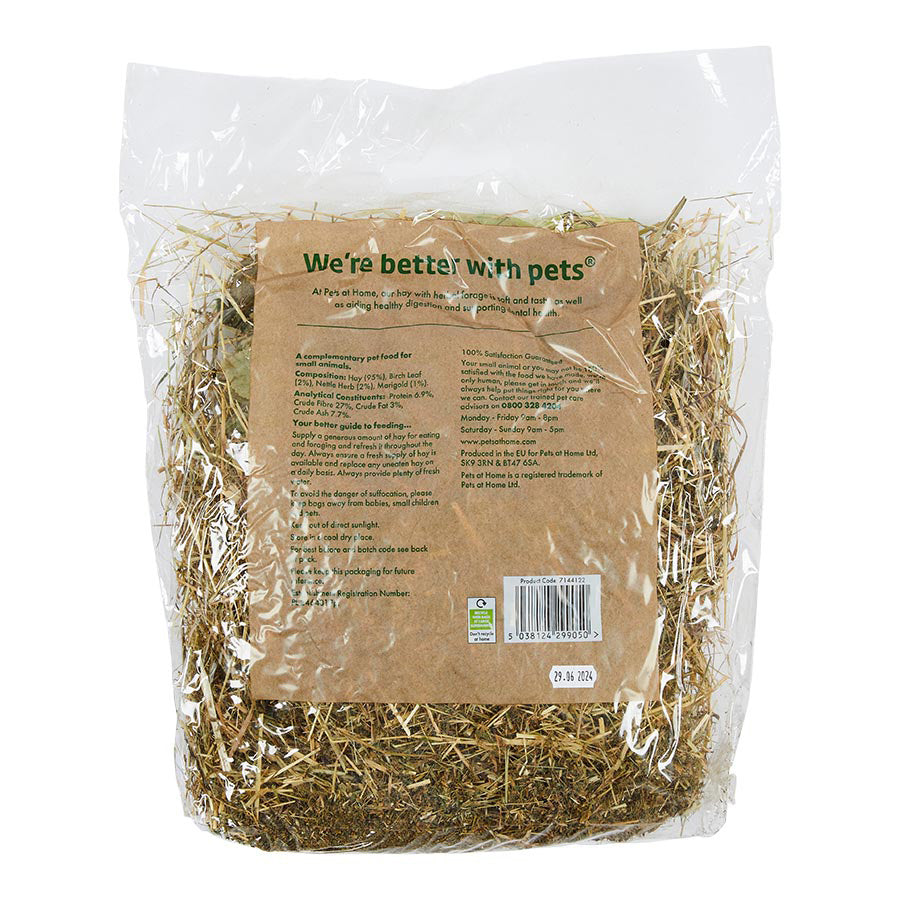 Pets at Home Small Animal Hay with Herbal Forage 300g