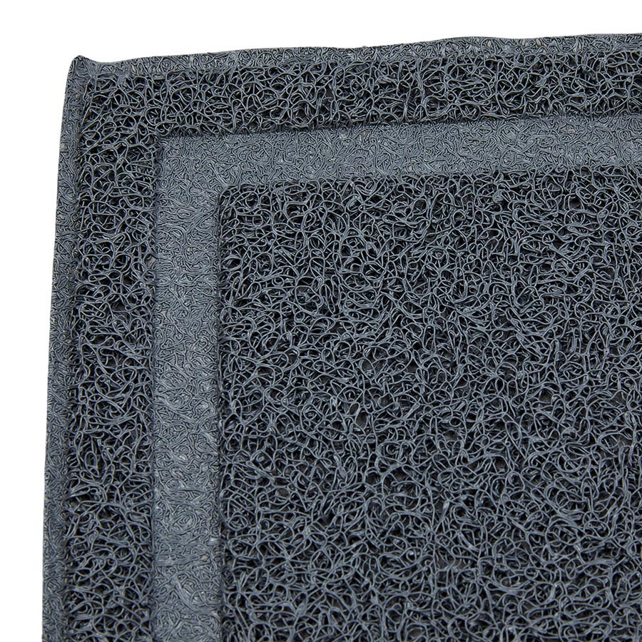 Pets at Home Rectangular Cat Litter Mat Grey Large