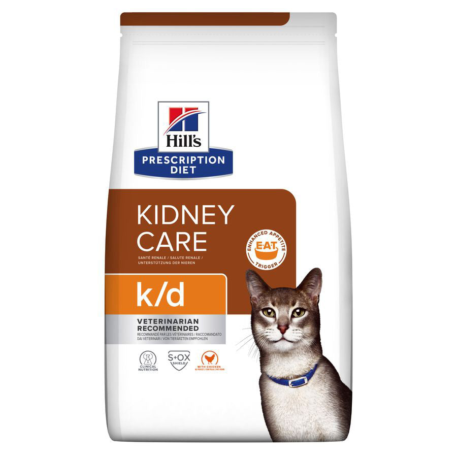 Hill's Prescription Diet k/d Kidney Care Dry Adult Cat Food with Chicken 3kg