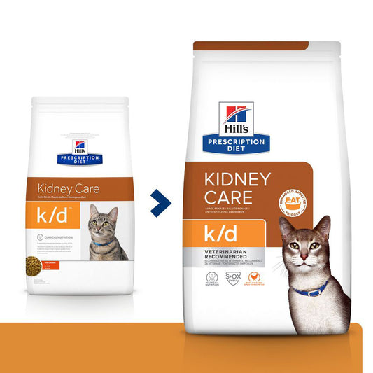 Hill's Prescription Diet k/d Kidney Care Dry Adult Cat Food with Chicken 3kg