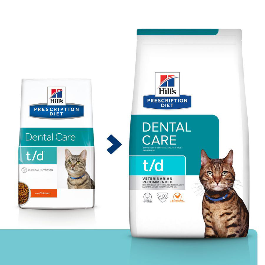 Hill's Prescription Diet Dental Care Adult Dry Cat Food with Chicken 3kg