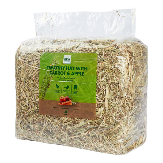 Pets at Home Rabbit Hay with Carrot & Apple 1kg