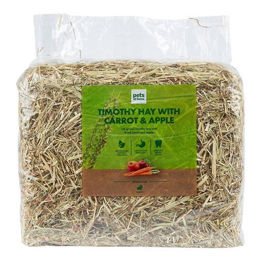 Pets at Home Rabbit Hay with Carrot & Apple 1kg