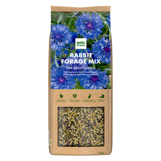 Pets at Home Natural Rabbit Forage Mix 1.5kg