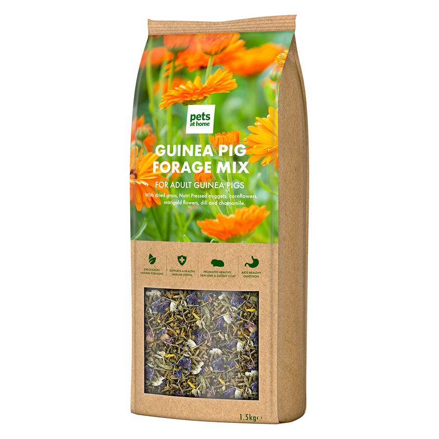 Pets at Home Natural Guinea Pig Forage Mix 1.5kg