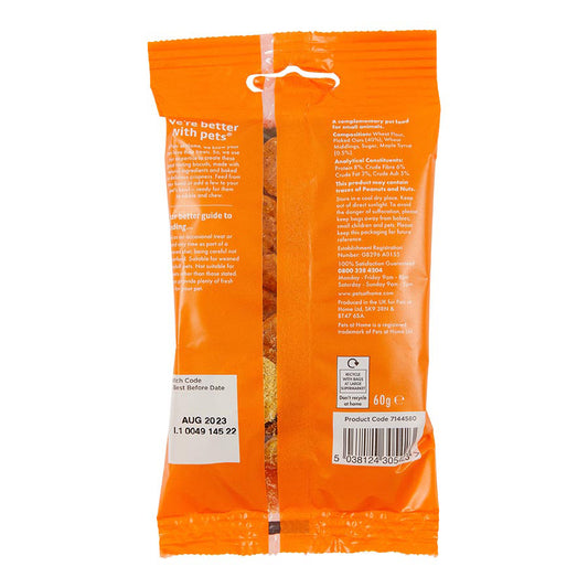 Pets at Home Small Animal Biscuit Bites Treats with Maple Syrup 60g