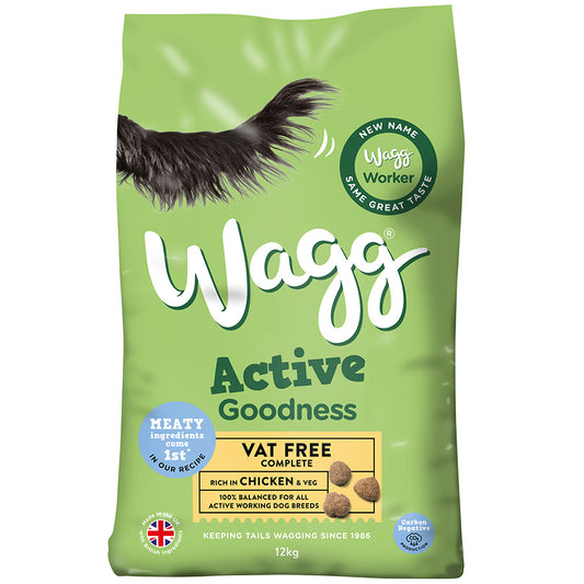Wagg Active Goodness Working Adult Dry Dog Food Chicken 12kg