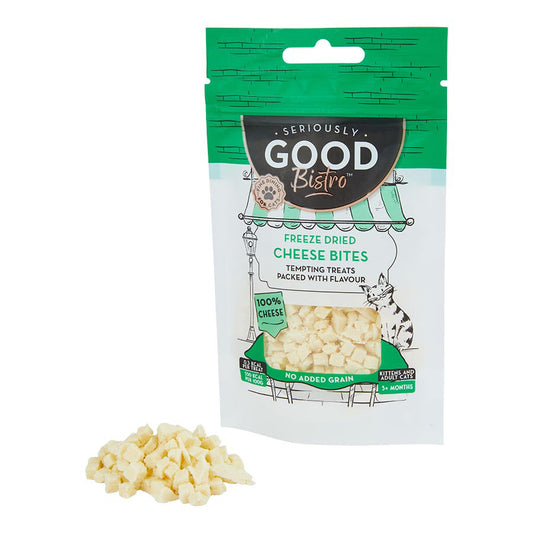Seriously Good Freeze Dried Cat Treats Cheese Bites 20g