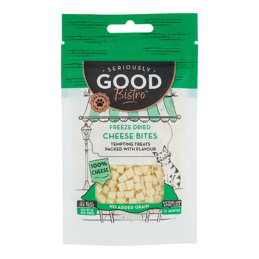 Seriously Good Freeze Dried Cat Treats Cheese Bites 20g