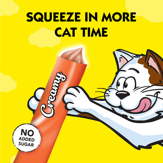 Dreamies Creamy Adult Cat & Kitten Treats with Chicken