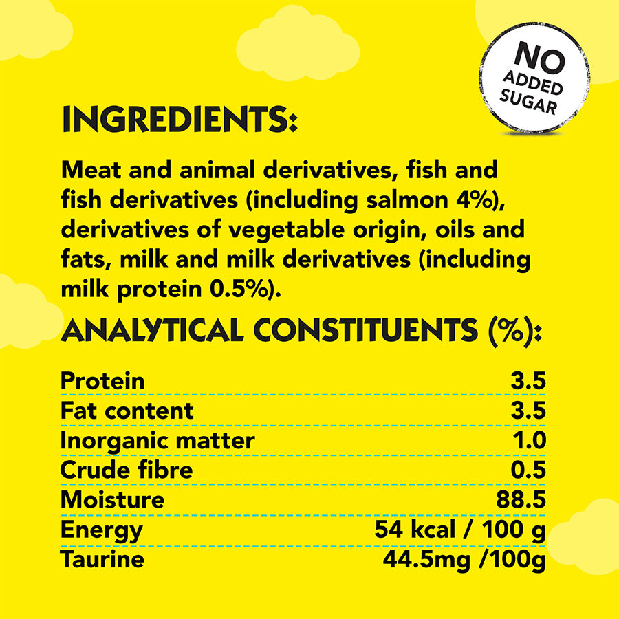 Dreamies Creamy Adult Cat & Kitten Treats with Salmon