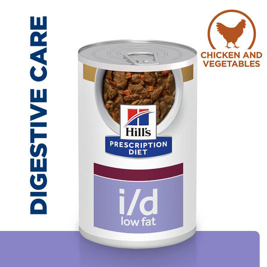 Hill's Prescription Diet Digestive Care Low Fat Wet Adult Dog Food 12x354g