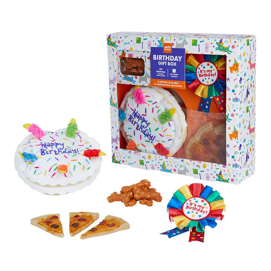 Pets at Home Dog Toy & Treats Birthday Box 103g
