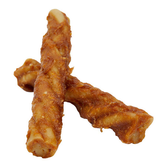 Pets at Home Rawhide Free Adult Dog Treats Chicken & Peanut Butter Twist 160g