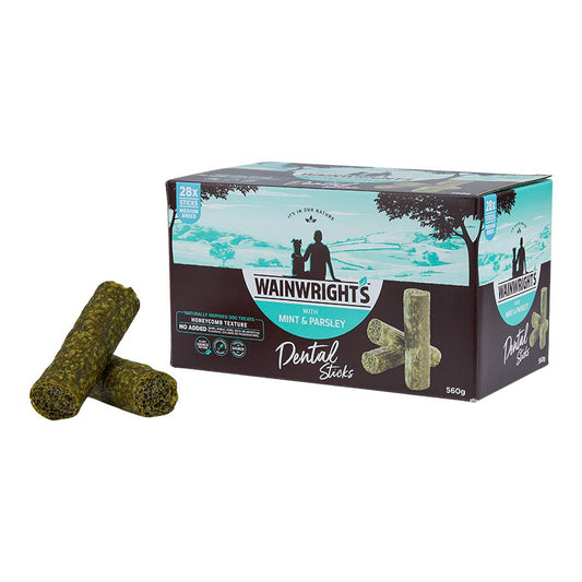 Wainwright's Medium Breed Adult Dog Dental Sticks With Mint & Parsley
