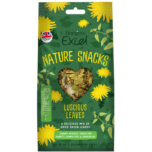 Burgess Excel Small Animal Treats Luscious Leaves 60g