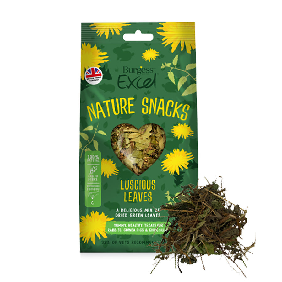 Burgess Excel Small Animal Treats Luscious Leaves 60g