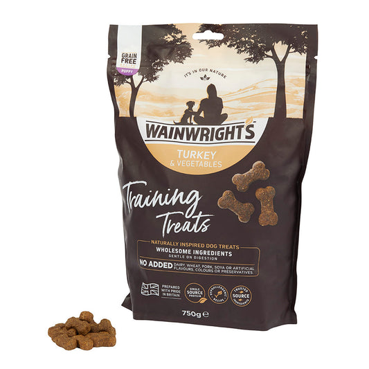 Wainwright's Grain Free Puppy Training Treats Turkey & Veg 750g