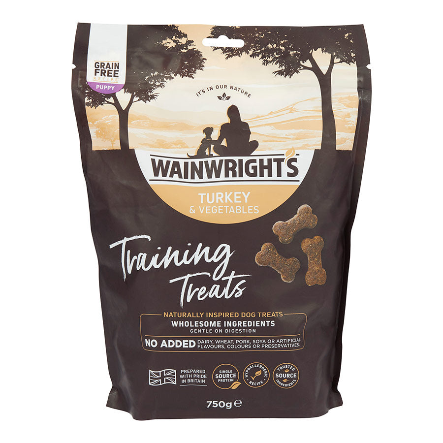 Wainwright's Grain Free Puppy Training Treats Turkey & Veg 750g
