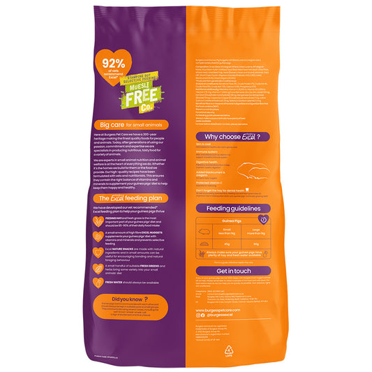 Burgess Excel Guinea Pig Nuggets with Blackcurrant and Oregano 1.5kg
