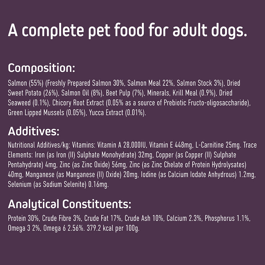 Wainwright's Sensitive Adult Dry Dog Food Atlantic Salmon With Superfoods