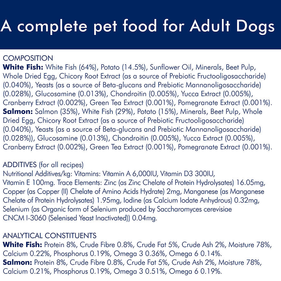 AVA Optimum Health Sensitive Wet Adult Dog Food 6x395g