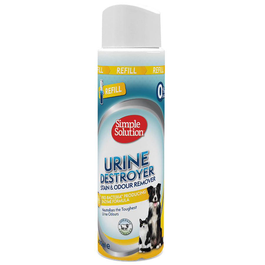 Simple Solution Dog and Cat Urine Destroyer Stain and Odour Remover Refill 400ml