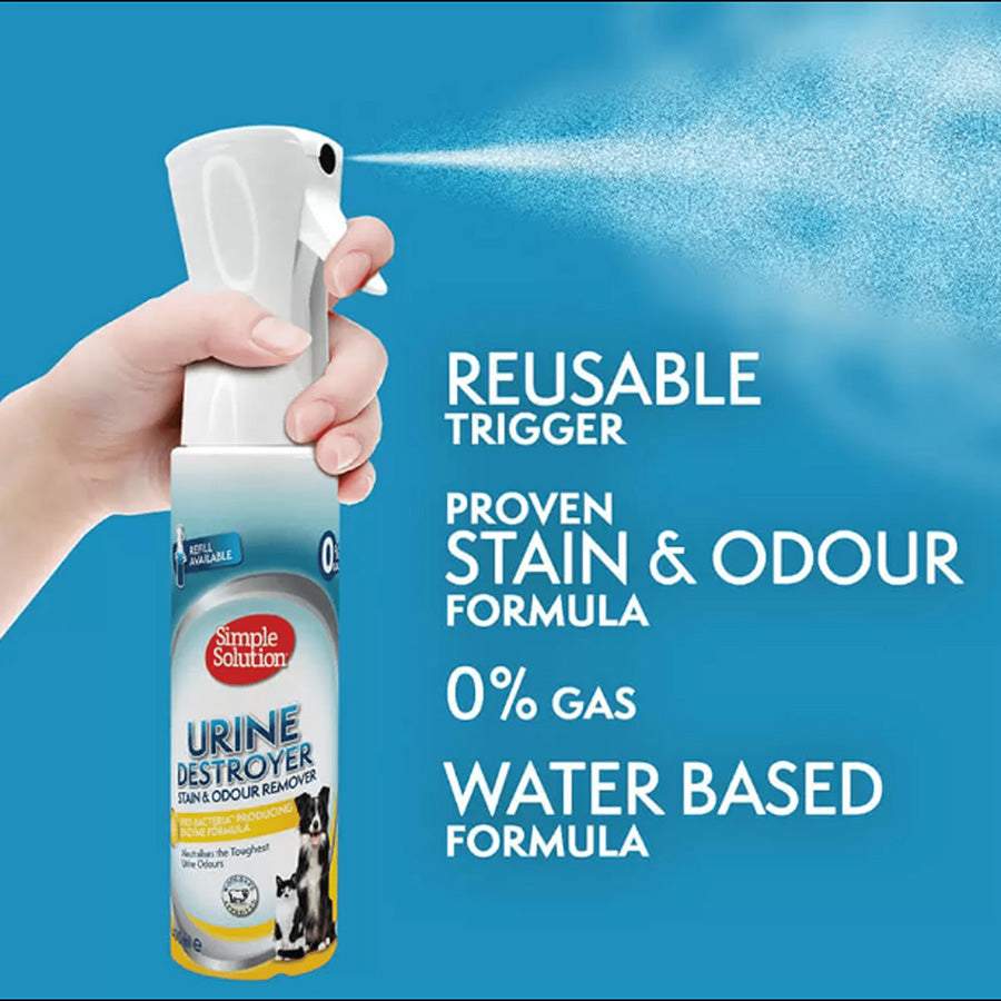 Simple Solution Dog and Cat Urine Destroyer Stain and Odour Remover Refill 400ml
