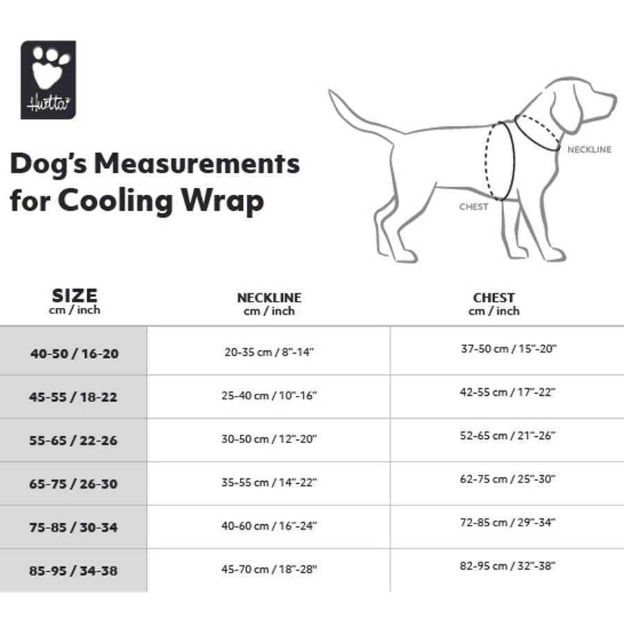 Hurtta Cooling Dog Wrap Aquamarine