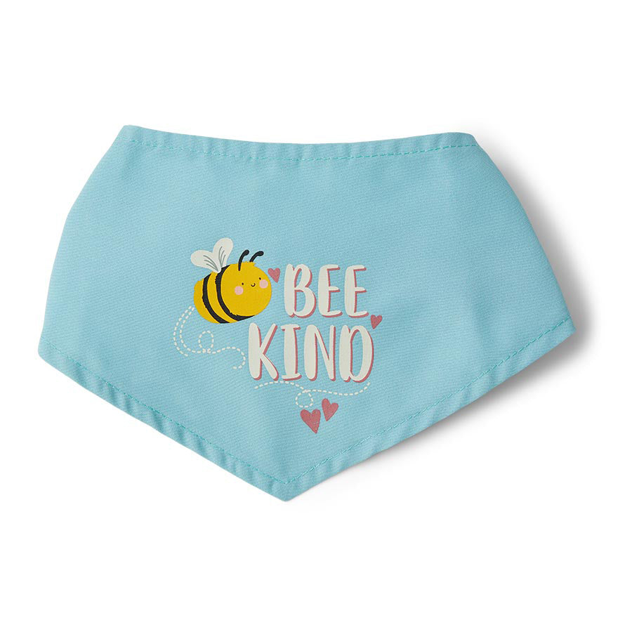 Just For Puppy Bee Kind Reversible Bandana Blue X Small/Small