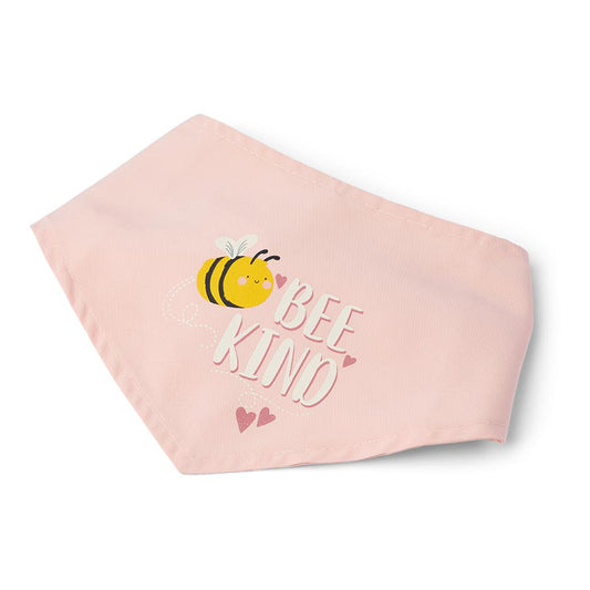 Just For Puppy Bee Kind Reversible Bandana Pink X Small/Small