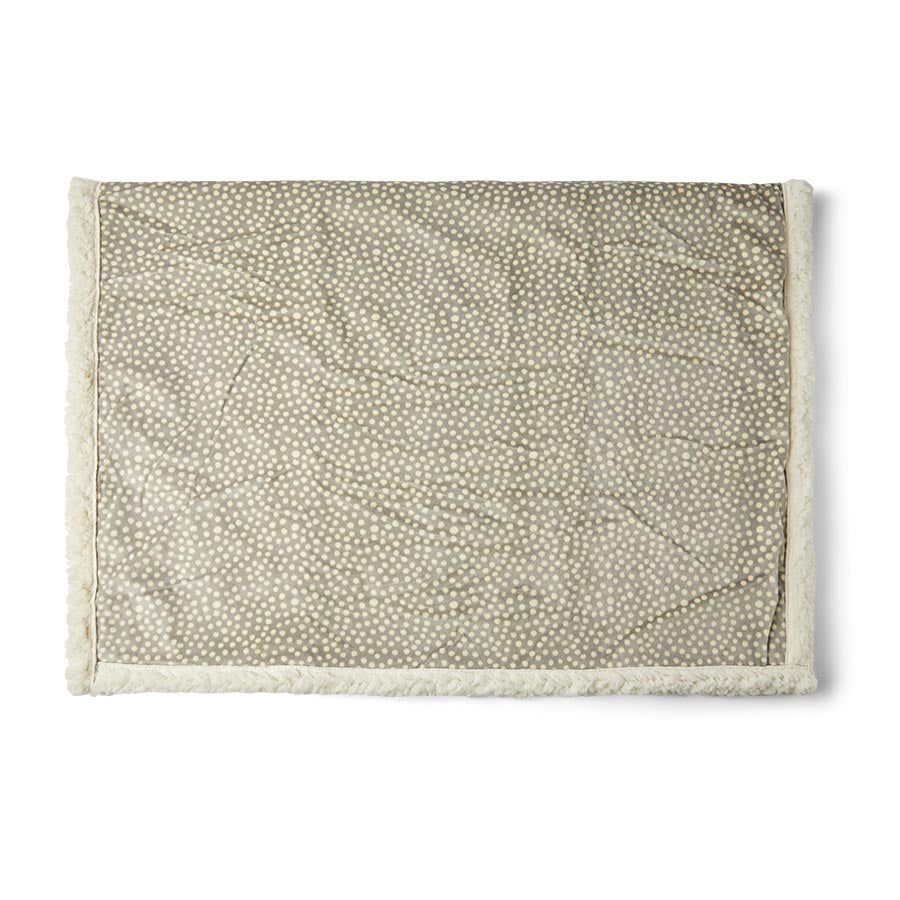 Pets at Home Reversible Puppy Blanket Spotty Grey