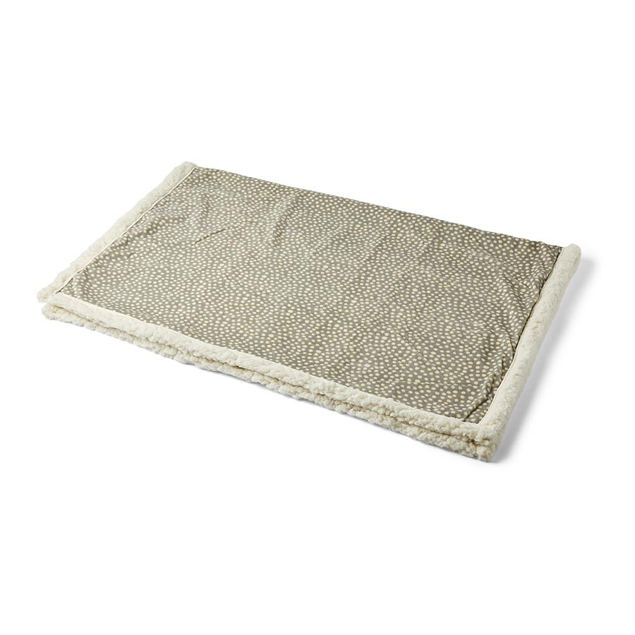 Pets at Home Reversible Puppy Blanket Spotty Grey