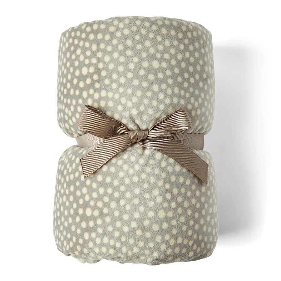 Pets at Home Reversible Puppy Blanket Spotty Grey